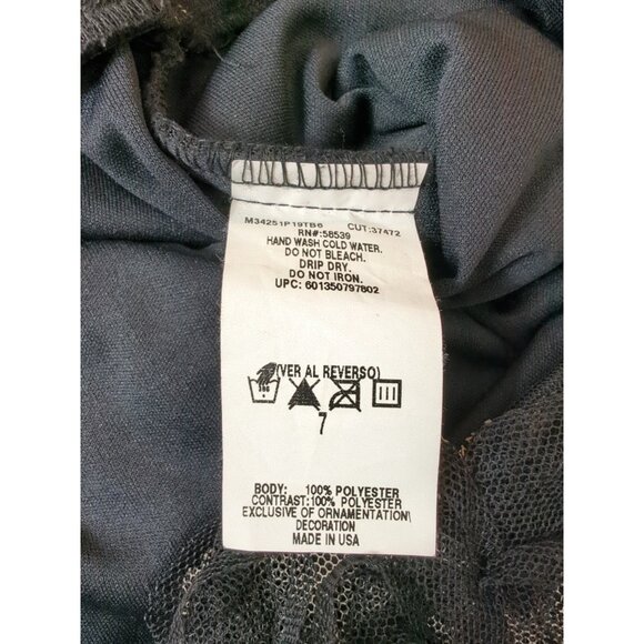 Vintage Womens Dress Small Y2K Strapless Mesh Romantic Gothic Witchy Punk Emo - Picture 9 of 15